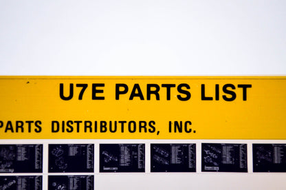 OEM Yamaha U7E 1978/October 25 '69 Parts List Microfiche