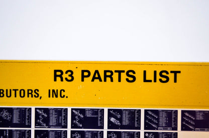 OEM Yamaha R3 1979/February 2 '69 Parts List Microfiche