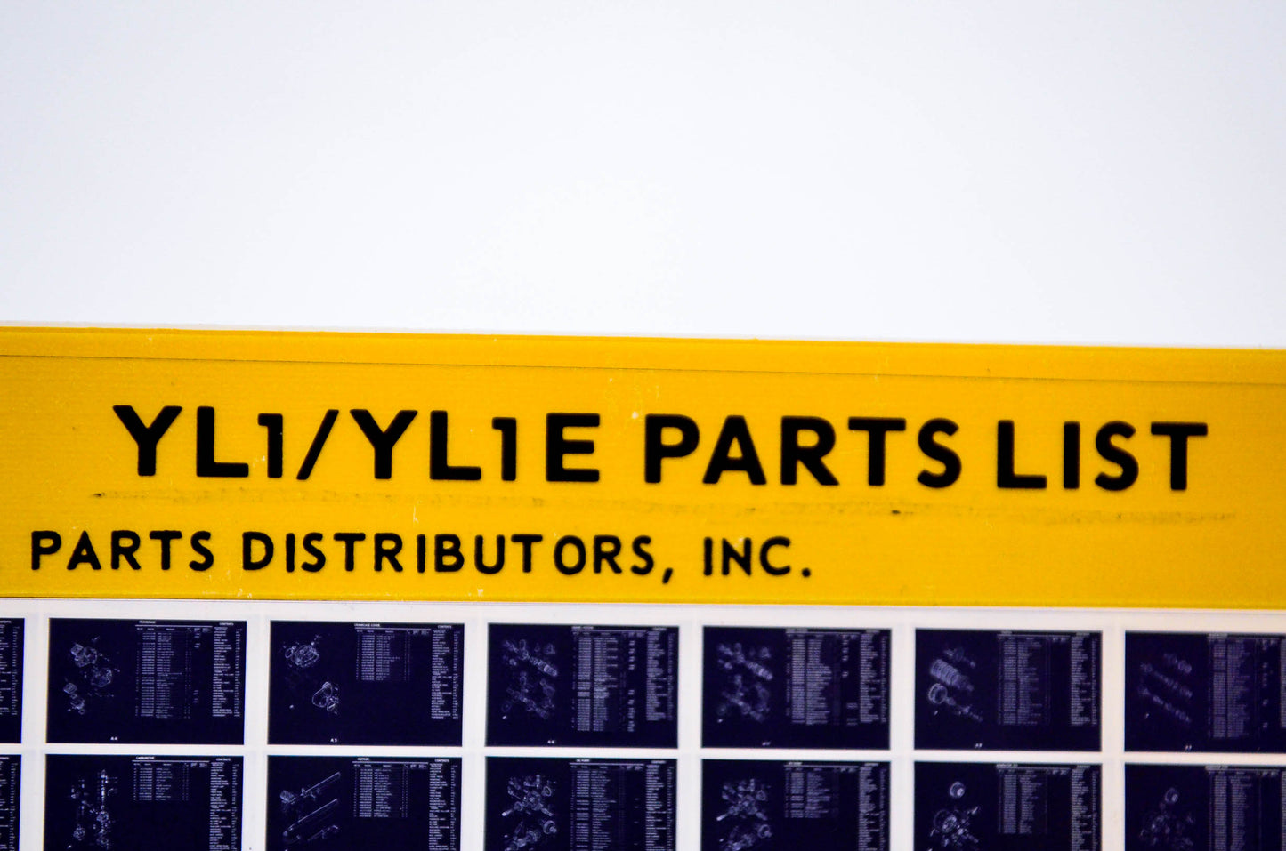 OEM Yamaha YL1/YL1E 1977/March 18 '66 - '67 Parts List Microfiche