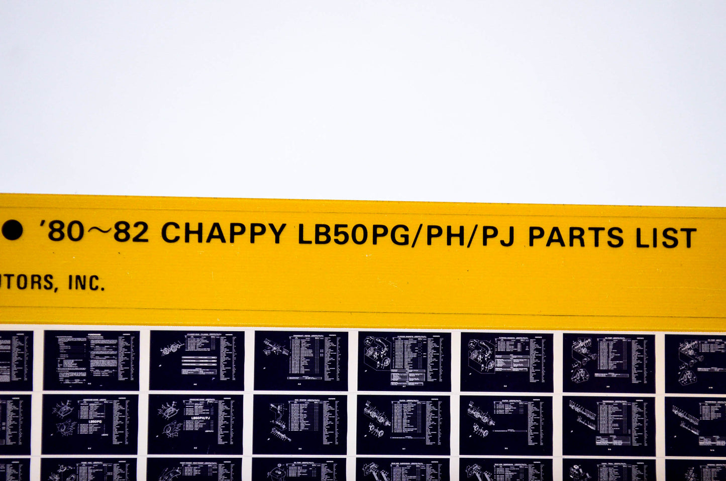 OEM Yamaha LB50PG/PH/PJ 1983/May 13 '80 - '82 Chappy Parts List Microfiche