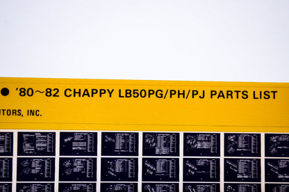 OEM Yamaha LB50PG/PH/PJ 1983/May 13 '80 - '82 Chappy Parts List Microfiche