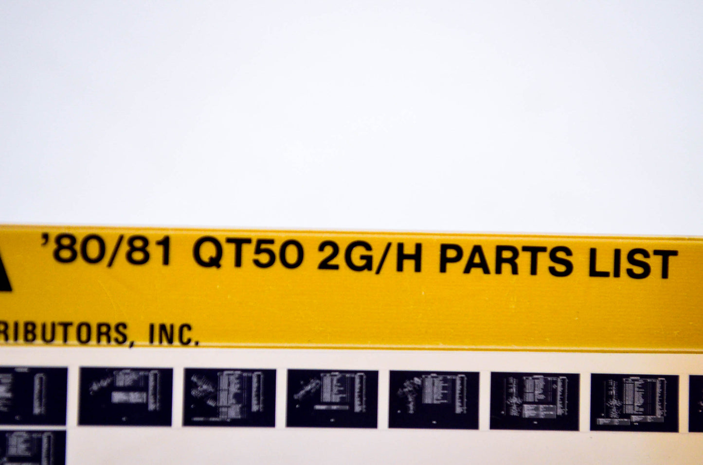 OEM Yamaha QT50 2G/H 1984/March 28 '80 - '81 Parts List Microfiche