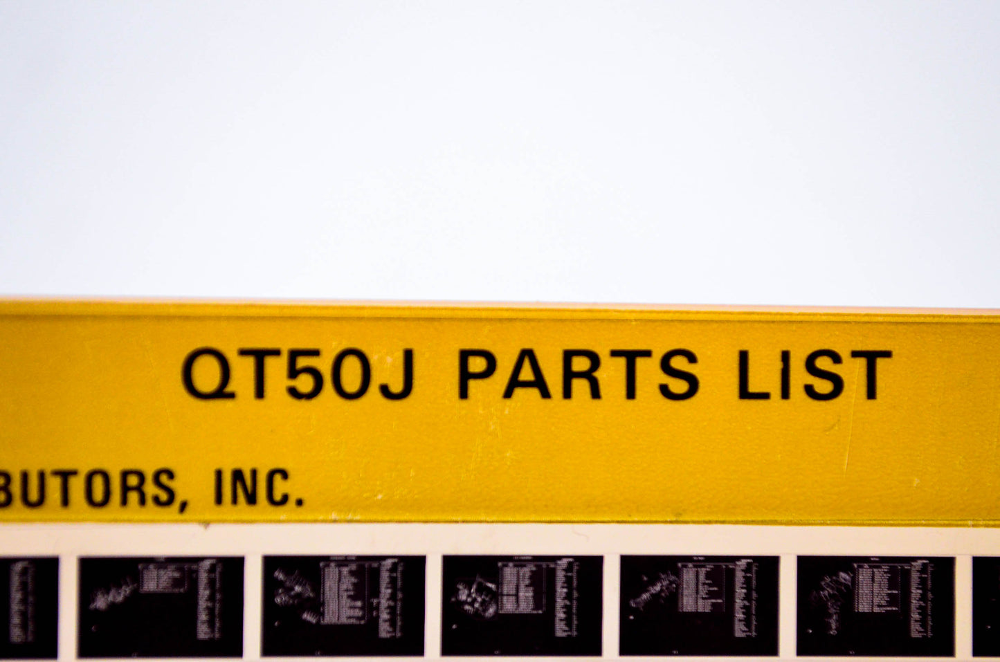 OEM Yamaha QT50J 1981/October 1 '82 Parts List Microfiche