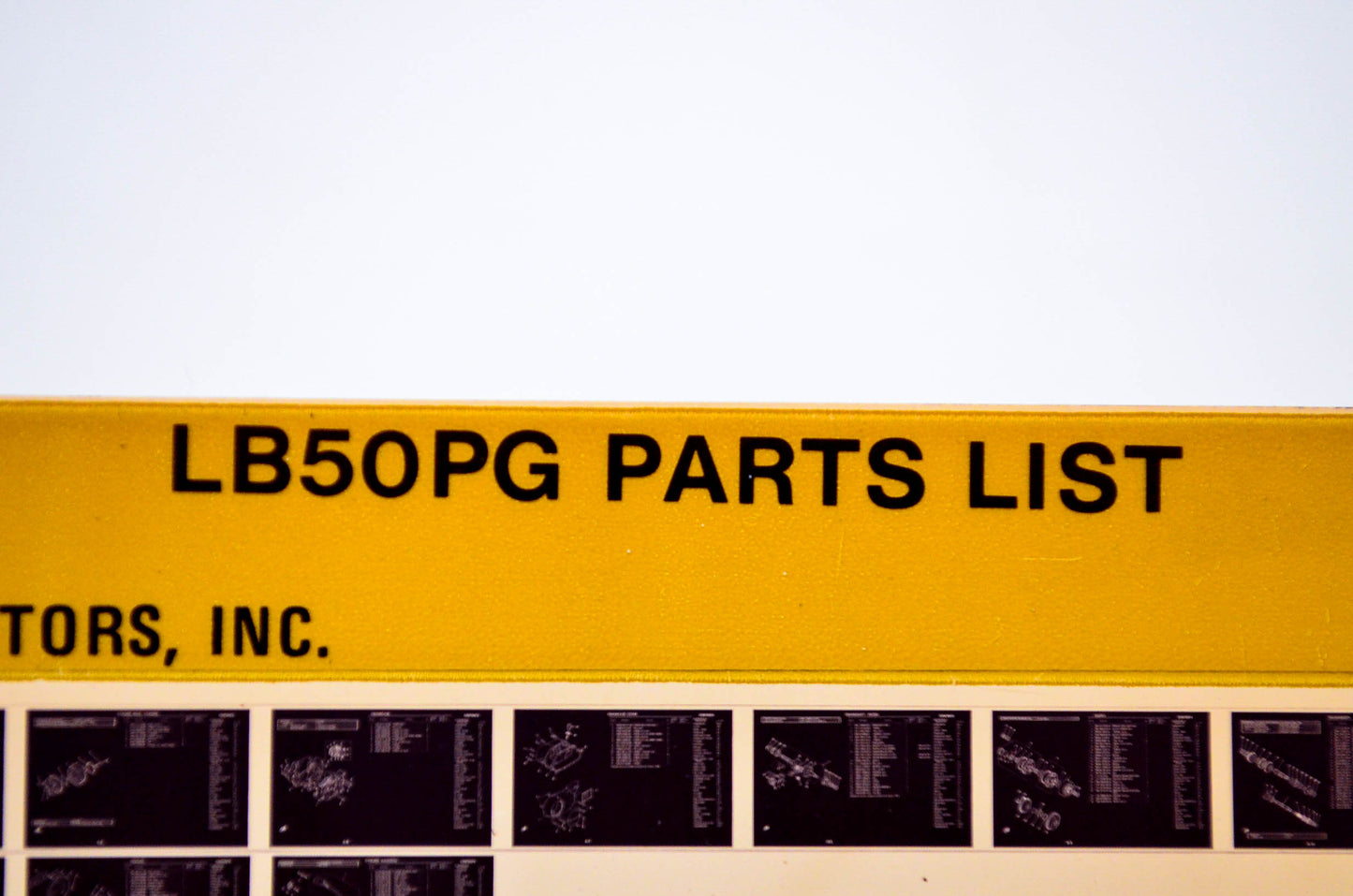 OEM Yamaha LB50PG 1980/January 30 '80 Parts List Microfiche