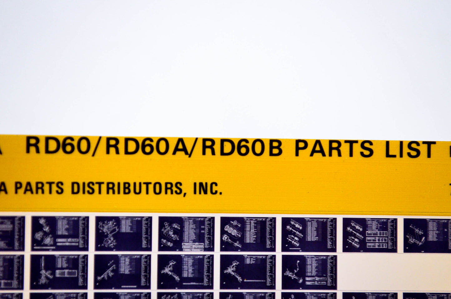 OEM Yamaha RD60/RD60A/RD60B 1978/November 30 '73 - '75 Parts List Microfiche