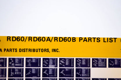 OEM Yamaha RD60/RD60A/RD60B 1978/November 30 '73 - '75 Parts List Microfiche