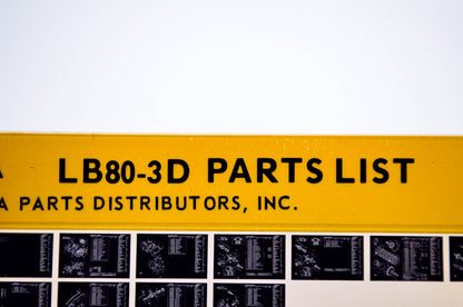 OEM Yamaha LB80-3D 1977/April 25 '77 Parts List Microfiche