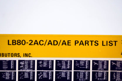 OEM Yamaha LB80-2AC/AD/AE 1982/April 14 '76 - '78 Parts List Microfiche