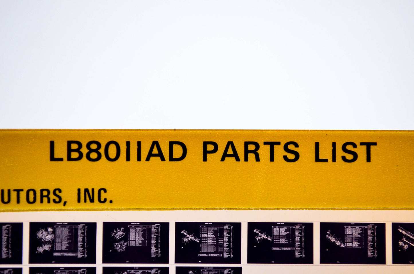 OEM Yamaha LB80IIAD 1981/May 18 '77 Parts List Microfiche
