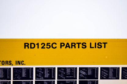 OEM Yamaha RD125C 1979/June 8 '76 Parts List Microfiche