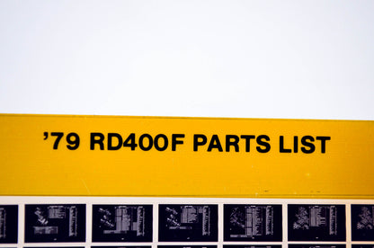 OEM Yamaha RD400F 1984/October 16 '79 Parts List Microfiche