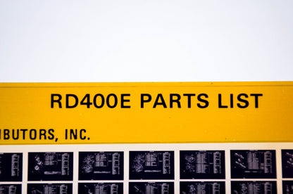 OEM Yamaha RD400E 1982/June 18 '78 Parts List Microfiche