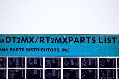 OEM Yamaha DT2MX/RT2MX 1978/April 12 '72 Parts List Microfiche