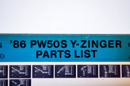 OEM Yamaha PW50S 1986/January 6 '86 Y-Zinger Parts List Microfiche