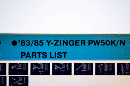 OEM Yamaha PW50K/N 1984/November 9 '83 - '85 Y-Zinger Parts List Microfiche