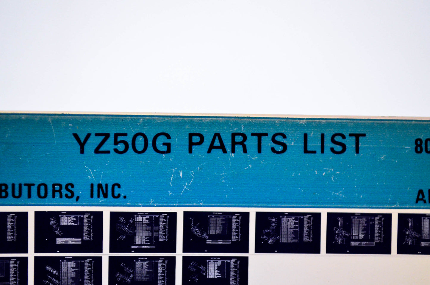 OEM Yamaha YZ50G 1981/April 22 '80 Parts List Microfiche