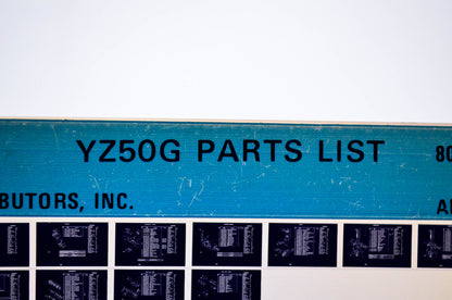 OEM Yamaha YZ50G 1981/April 22 '80 Parts List Microfiche