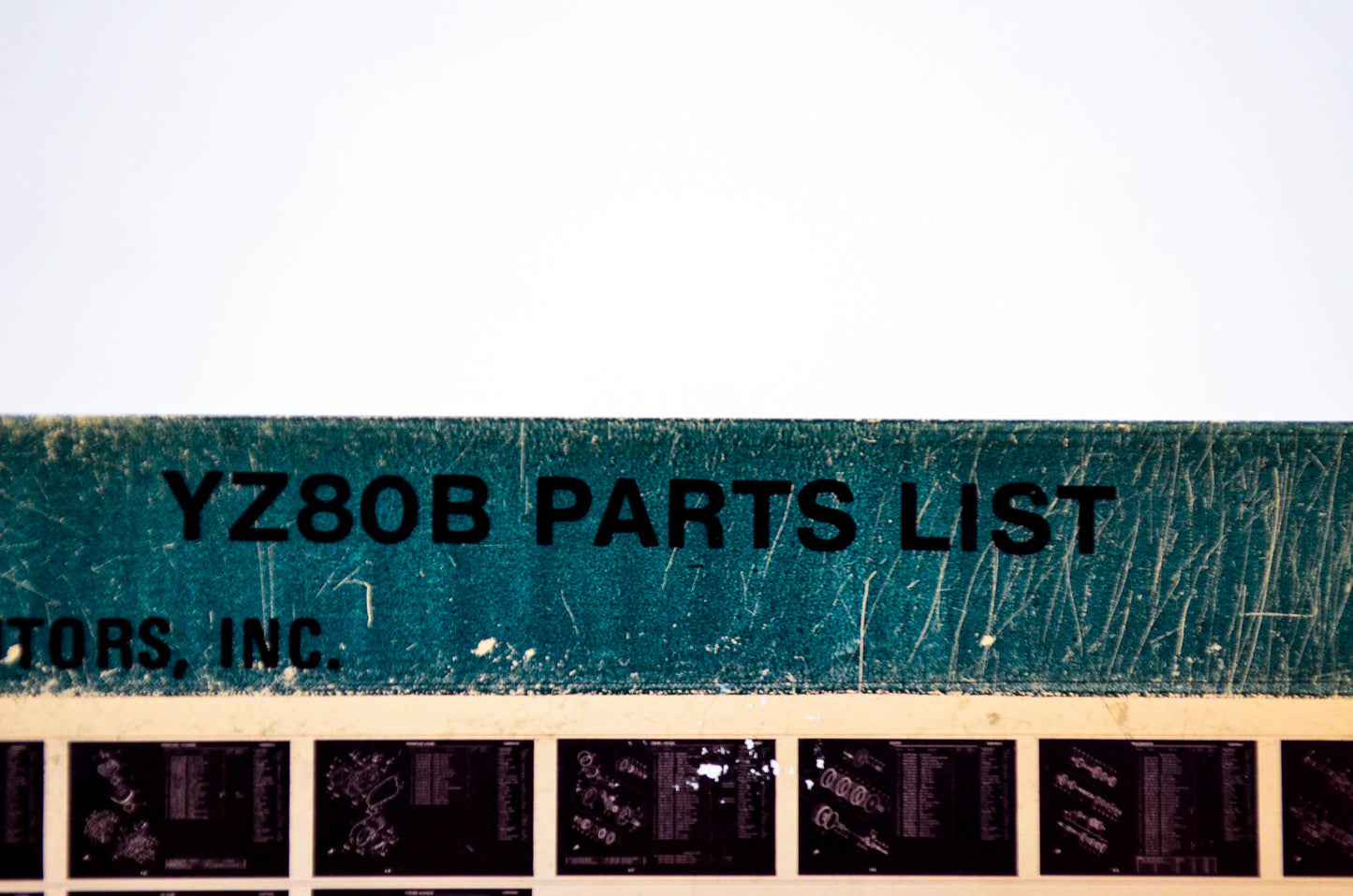 OEM Yamaha YZ80B 1980/April 15 '75 Parts List Microfiche