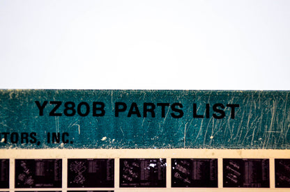 OEM Yamaha YZ80B 1980/April 15 '75 Parts List Microfiche