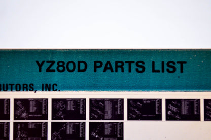 OEM Yamaha YZ80D 1980/February 29 '77 Parts List Microfiche