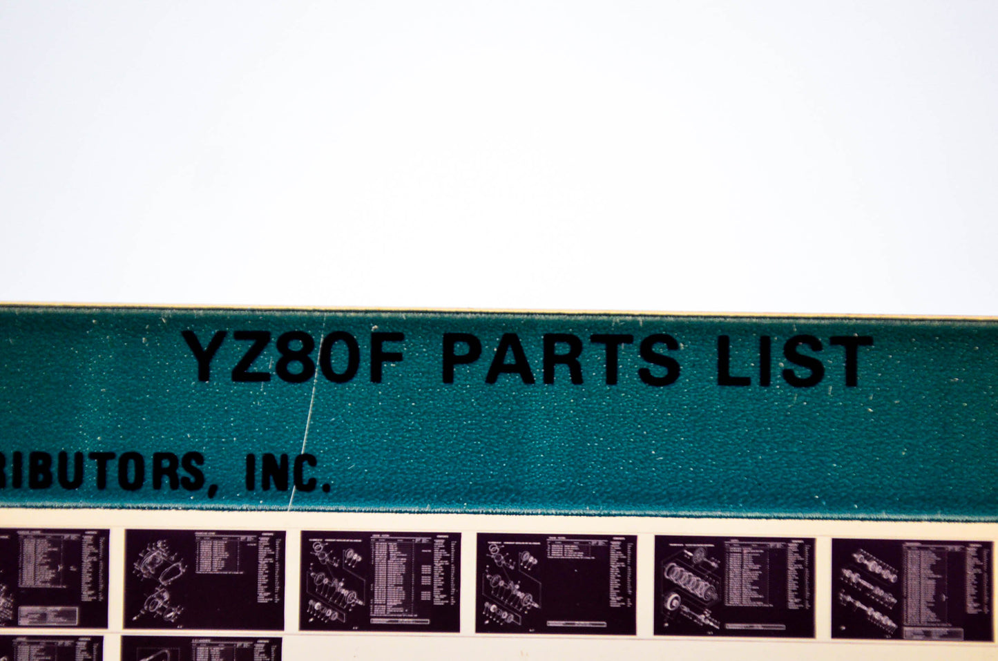 OEM Yamaha YZ80F 1979/March 27 '79 Parts List Microfiche