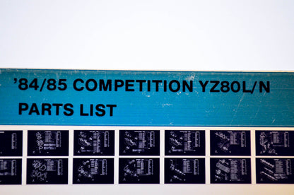 OEM Yamaha YZ80L/N 1985/January 22 '84 - '85 Competition Parts List Microfiche