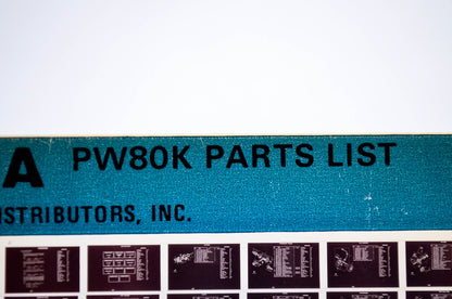 OEM Yamaha PW80K 1982/August 26 '83 Parts List Microfiche