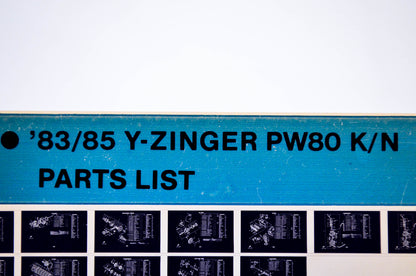 OEM Yamaha PW80 K/N 1984/November 14 '83 - '85 Y-Zinger Parts List Microfiche