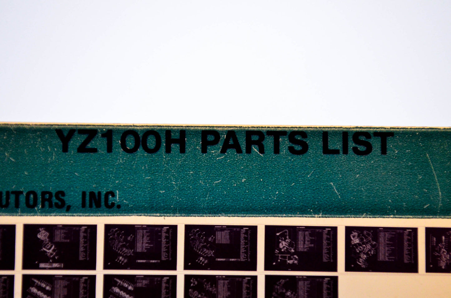 OEM Yamaha YZ100H 1981/January 7 '81 Parts List Microfiche