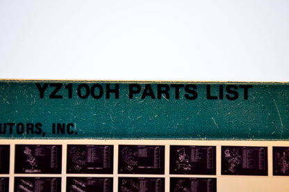 OEM Yamaha YZ100H 1981/January 7 '81 Parts List Microfiche