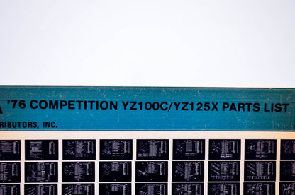 OEM Yamaha YZ100C/YZ125X 1984/January 26 '76 Competition Parts List Microfiche