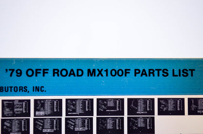 OEM Yamaha MX100F 1983/October 28 '79 Off Road Parts List Microfiche