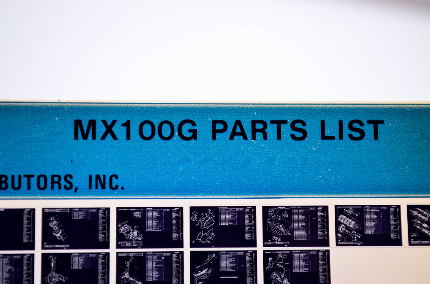 OEM Yamaha MX100G 1980/July 9 '80 Parts List Microfiche