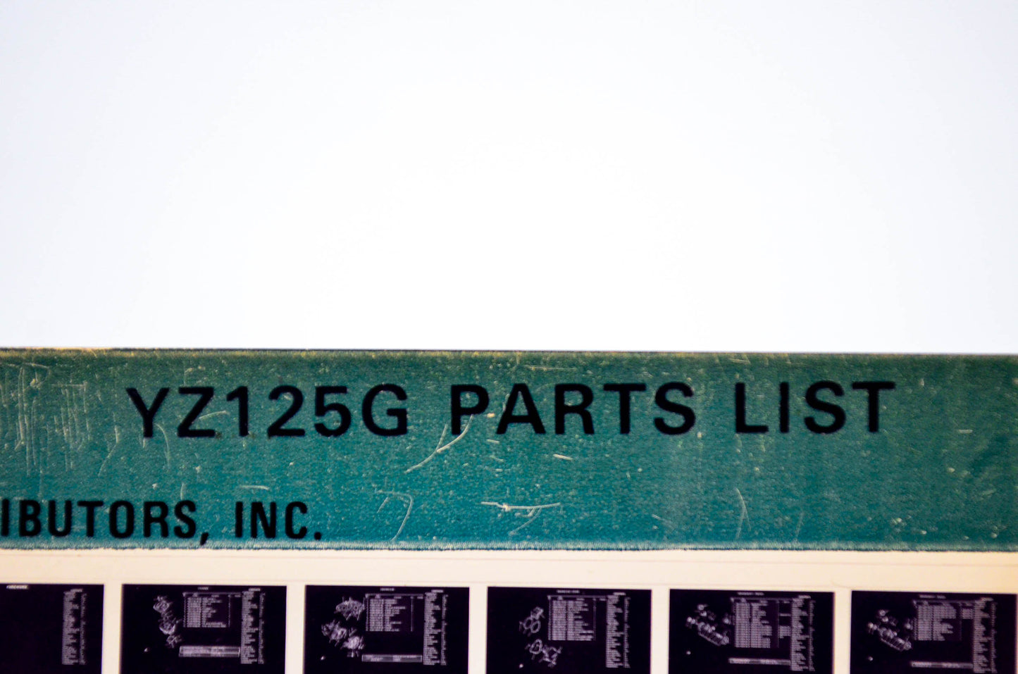 OEM Yamaha YZ125G 1981/May 1 '80 Parts List Microfiche