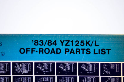 OEM Yamaha YZ125K/L 1986/April 22 '83 - '84 Off Road Parts List Microfiche