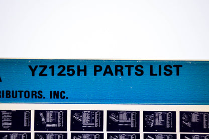 OEM Yamaha YZ125H 1982/October 20 '81 Parts List Microfiche