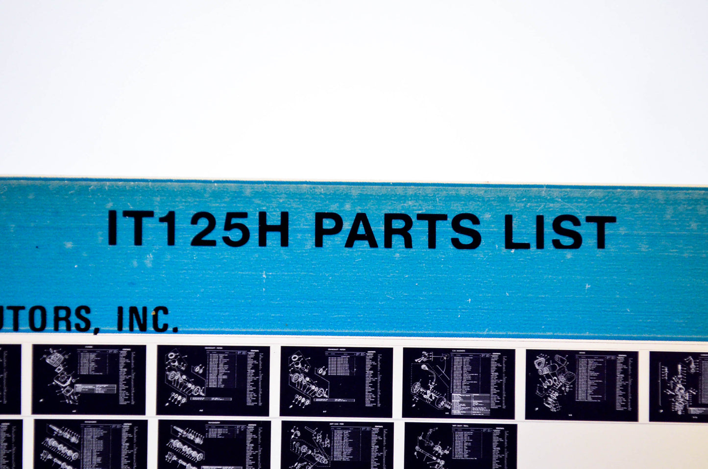 OEM Yamaha IT125H 1980/November 11 '81 Parts List Microfiche