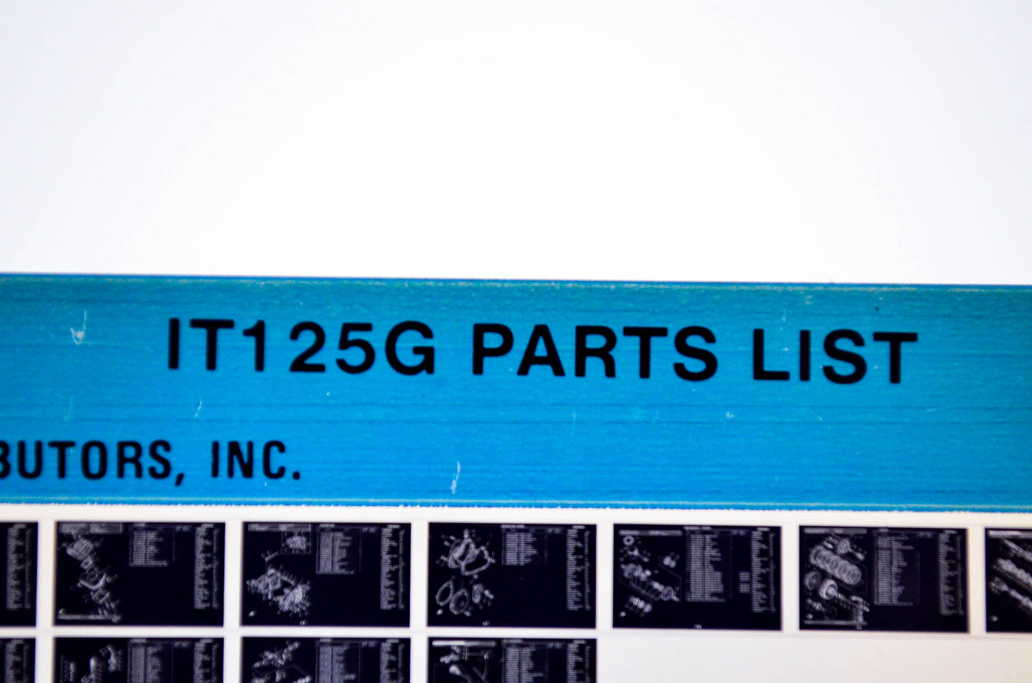 OEM Yamaha IT125G 1980/September 18 '80 Parts List Microfiche