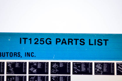 OEM Yamaha IT125G 1980/September 18 '80 Parts List Microfiche