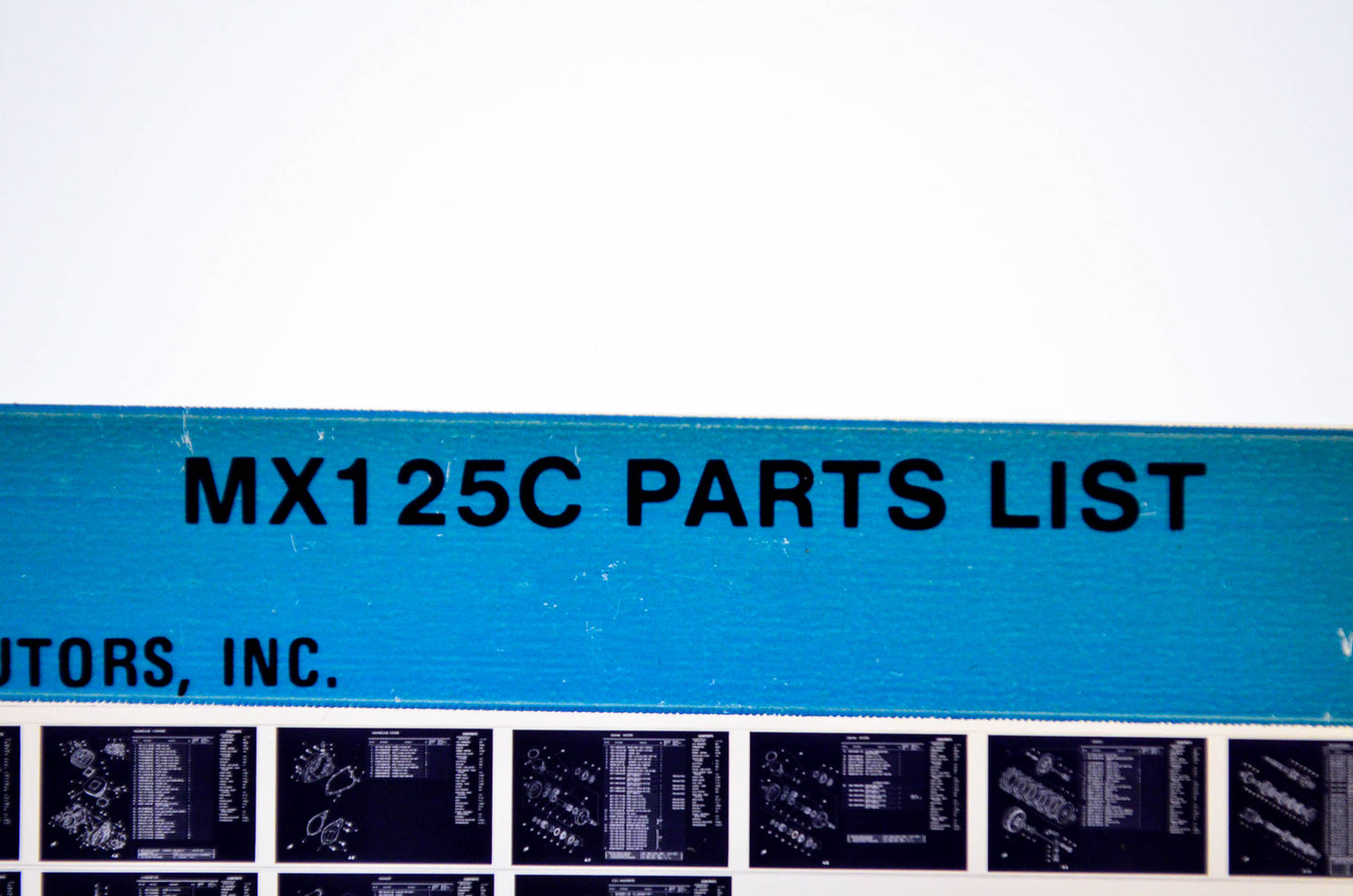 OEM Yamaha MX125C 1980/June 25 '76 Parts List Microfiche