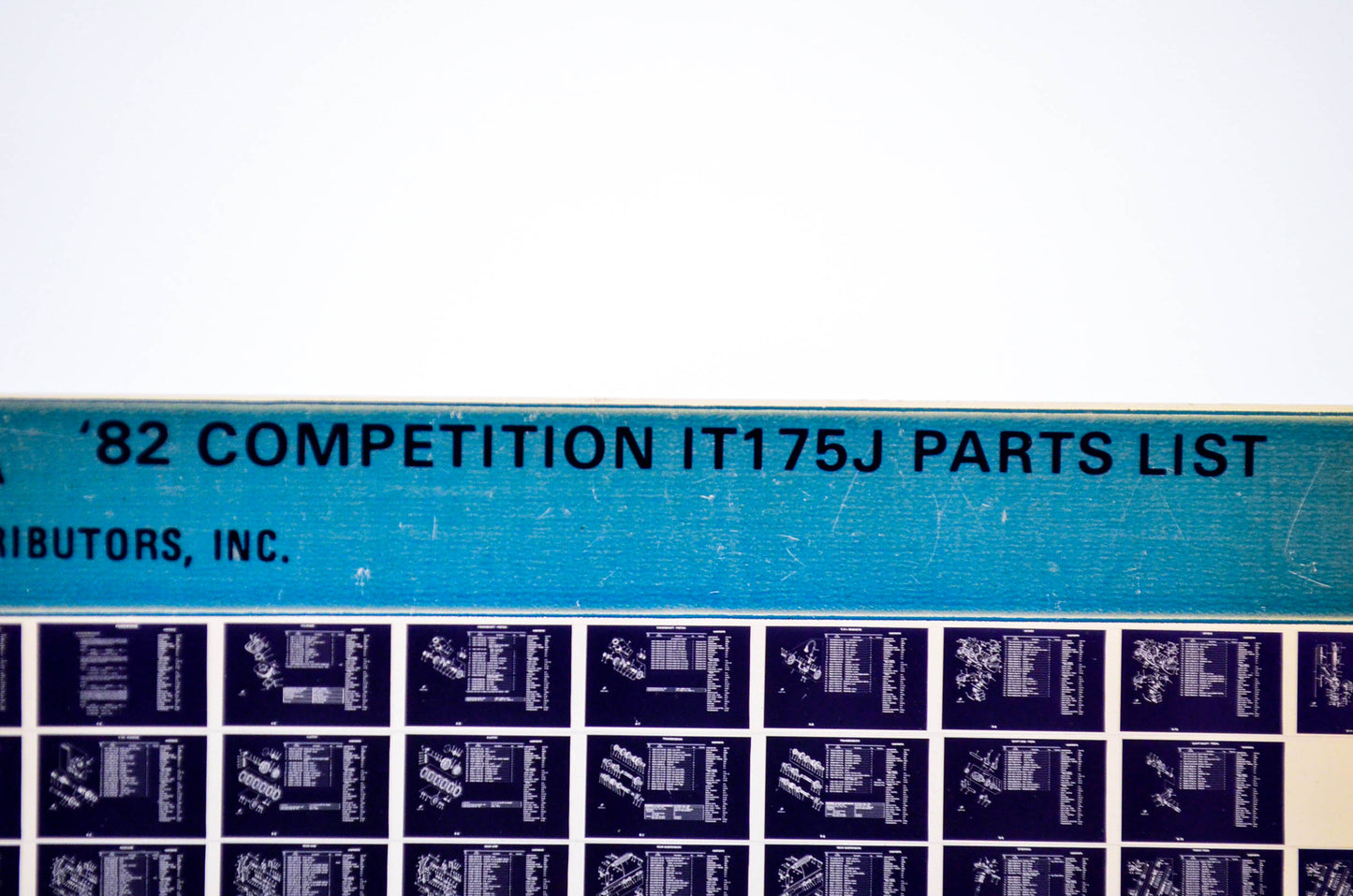 OEM Yamaha IT175J 1983/March 2 '82 Competition Parts List Microfiche