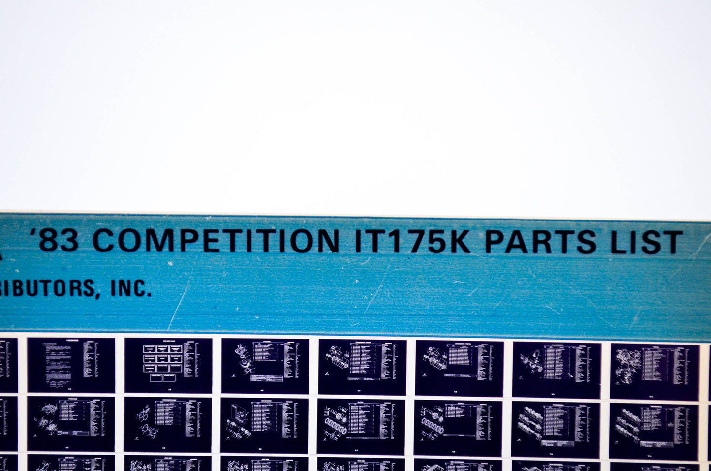 OEM Yamaha IT175K 1982/November 17 '83 Competition Parts List Microfiche