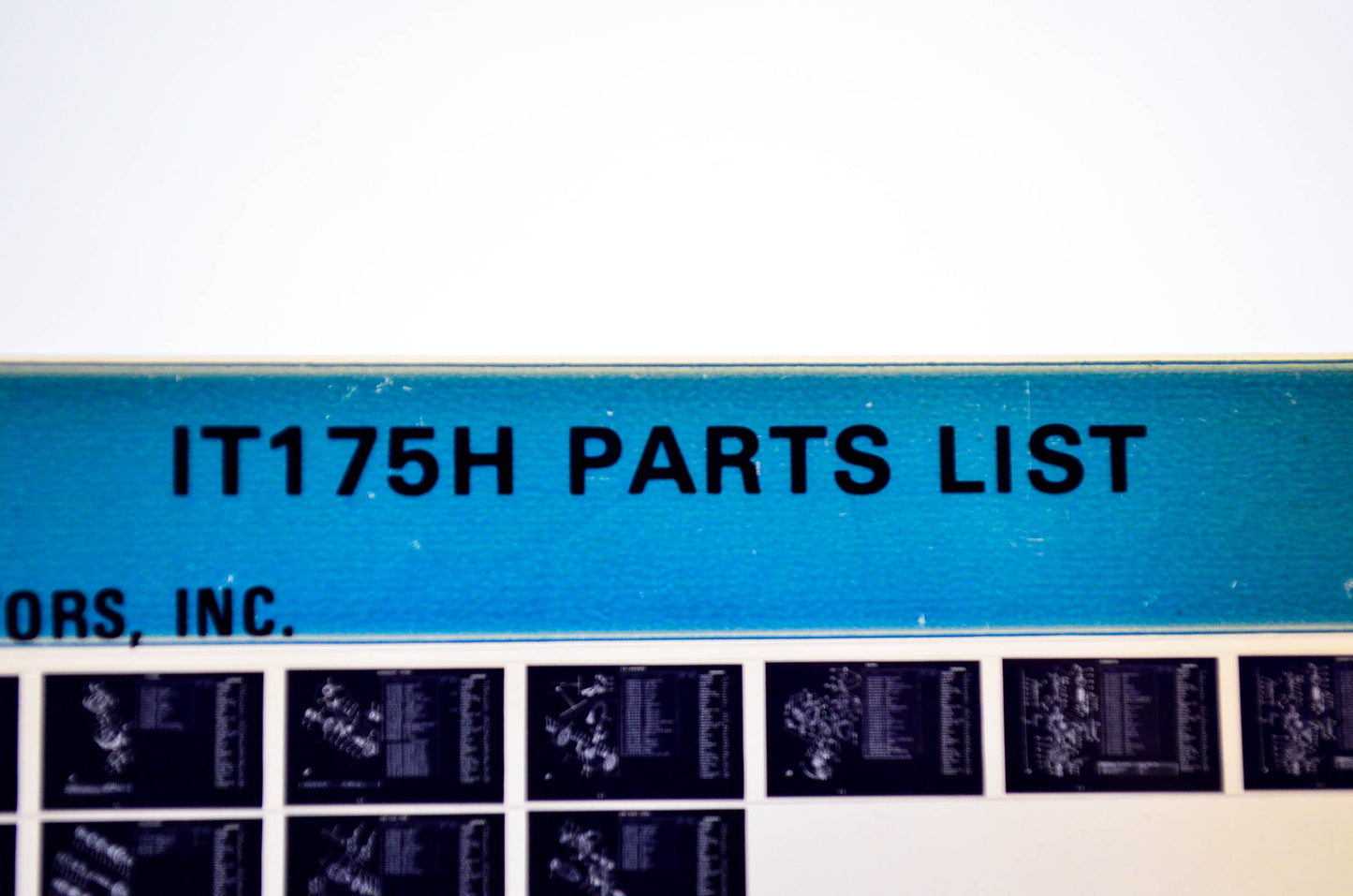 OEM Yamaha IT175H 1980/November 19 '81 Parts List Microfiche