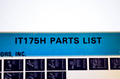 OEM Yamaha IT175H 1980/November 19 '81 Parts List Microfiche