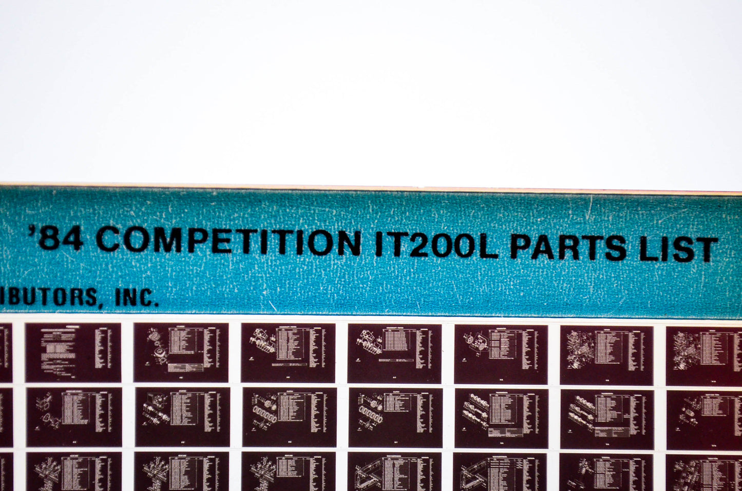 OEM Yamaha IT200L 1984/May 18 '84 Competition Parts List Microfiche