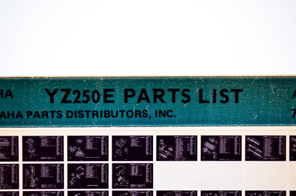 OEM Yamaha YZ250E 1978/August 1 '78 Parts List Microfiche