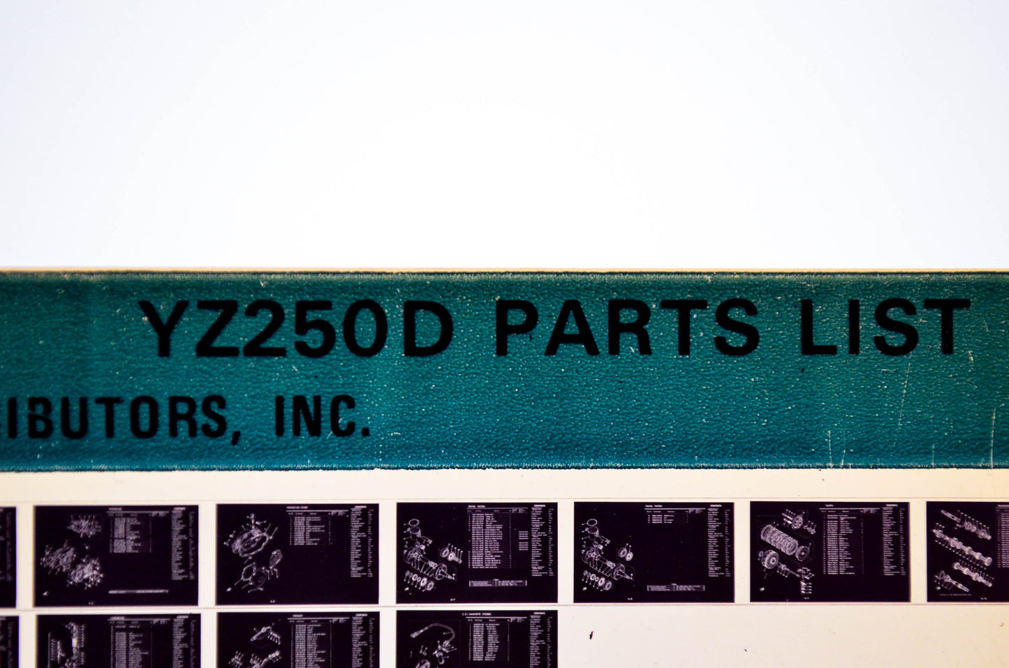 OEM Yamaha YZ250D 1979/February 2 '77 Parts List Microfiche