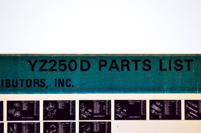 OEM Yamaha YZ250D 1979/February 2 '77 Parts List Microfiche