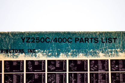 OEM Yamaha YZ250C/400C 1979/May 22 '76 Parts List Microfiche