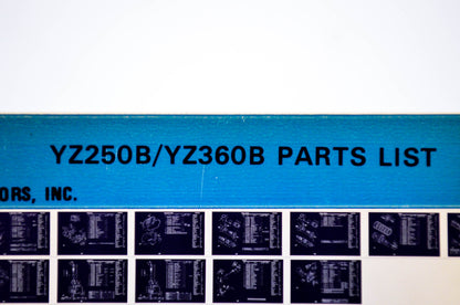 OEM Yamaha YZ250B/YZ360B 1979/June 4 '75 Parts List Microfiche